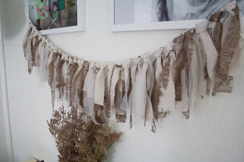 Knotted Fabric Garland