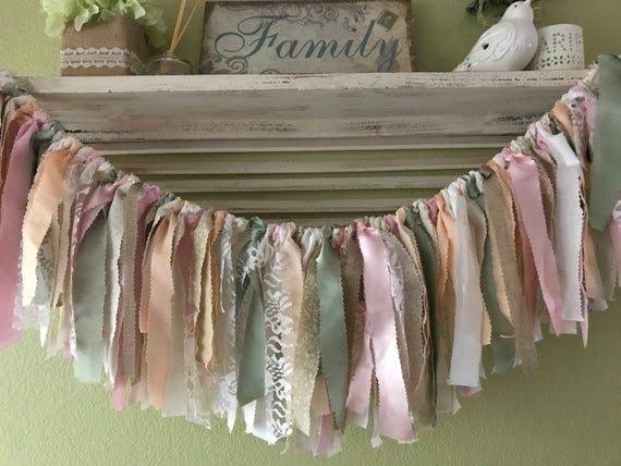 Knotted Fabric Garland