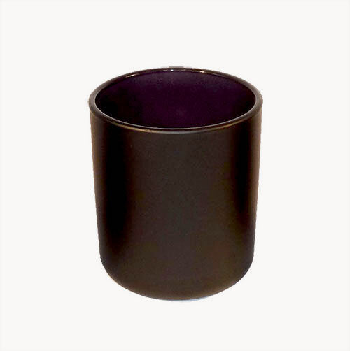 Coco-Soy Candle in Glass Jar (Matte Black, Scented)