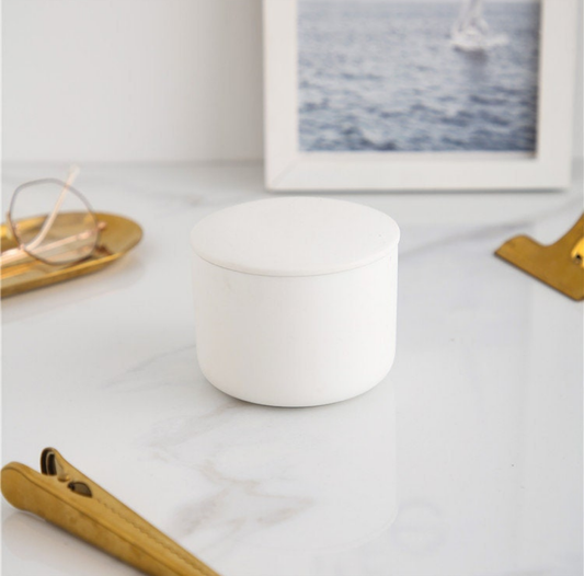 Coco-Soy Scented Candle (White Ceramic Jar with Lid) - Katoomba