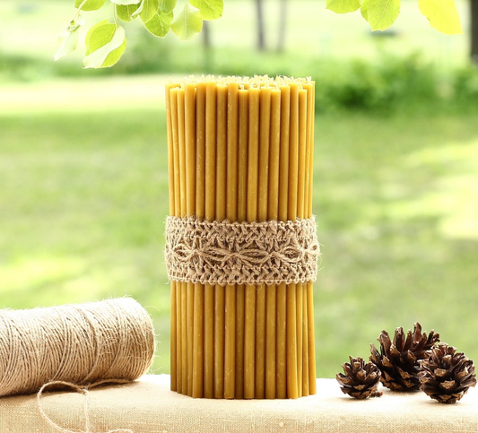 Tall Beeswax Candles (Set of 6) - Maple